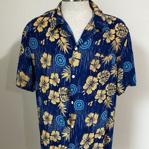 Avengers Marvel Captain America Theme Hawaiian Shirt Men's 2XL